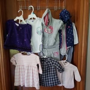 Girls 3-6 month clothing lot fall / winter